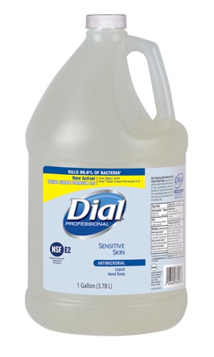 Soap Liquid Sensitive Skin Clear Antimicrobial Gallon (1/EA 4/CS) by Dial Corporation  ID 2340082838